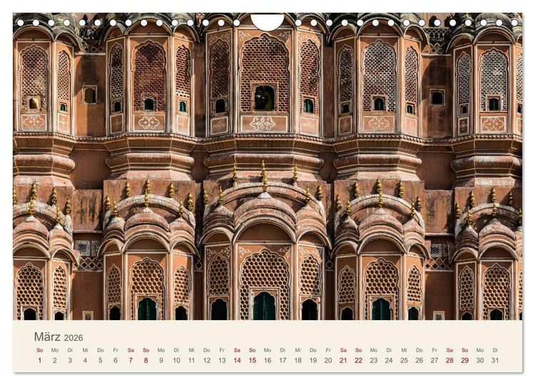 Produktbild: Rajasthan - Architektur im Land der K&ouml;nige (Wandkalender 2026 DIN A4 quer), CALVENDO Monatskalender