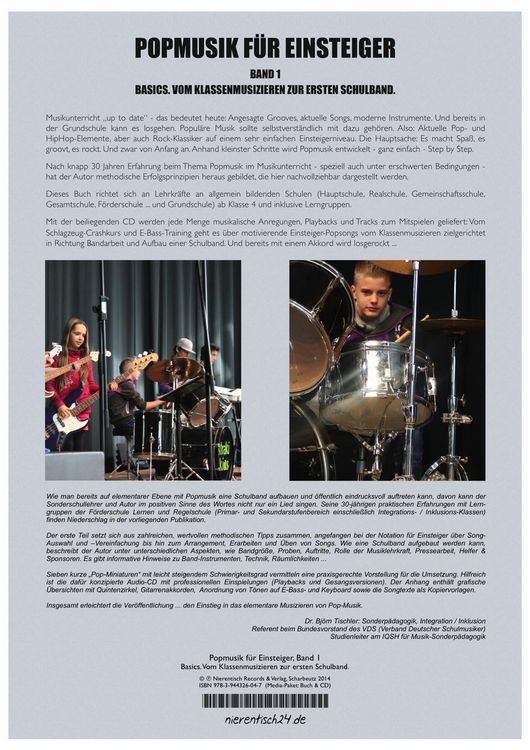 Produktbild: Kossak, R: Popmusik f&uuml;r Einsteiger 1