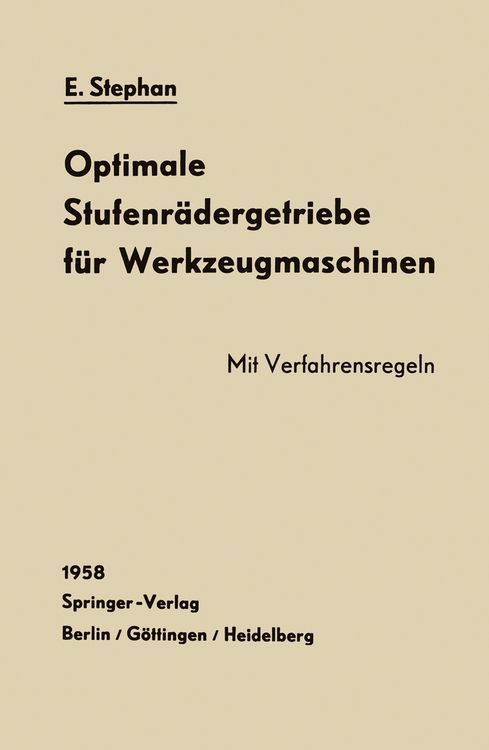 Produktbild: Optimale Stufenr&auml;dergetriebe f&uuml;r Werkzeugmaschinen