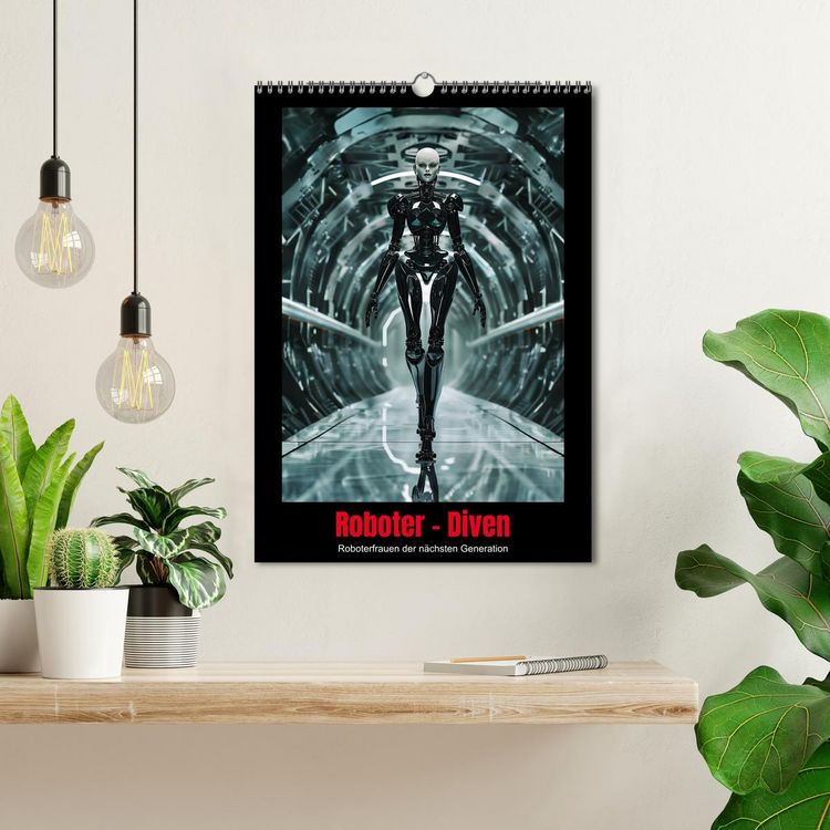 Produktbild: Roboter - Diven (Wandkalender 2026 DIN A3 hoch), CALVENDO Monatskalender
