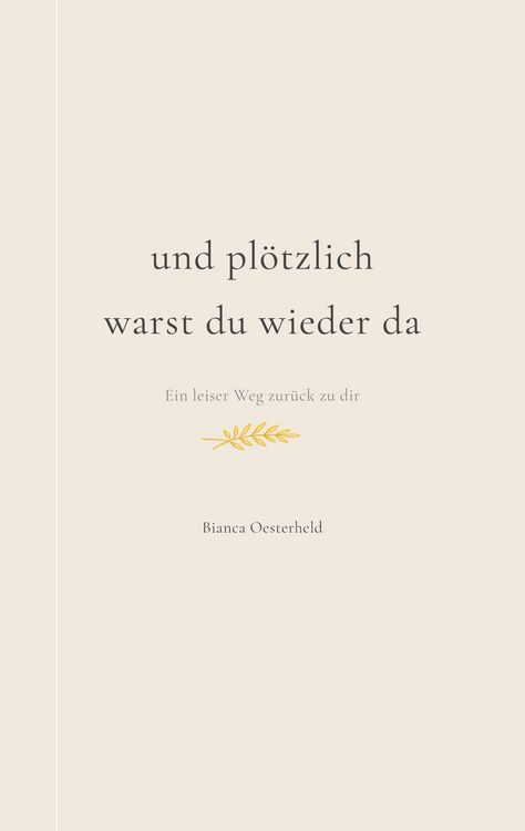 Produktbild: Und pl&ouml;tzlich warst du wieder da