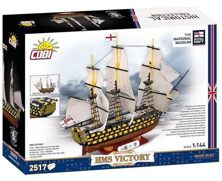 Produktbild: COBI Historical Collection 20096 - HMS VICTORY, Bausatz 1:144, 2517 Klemmbausteine
