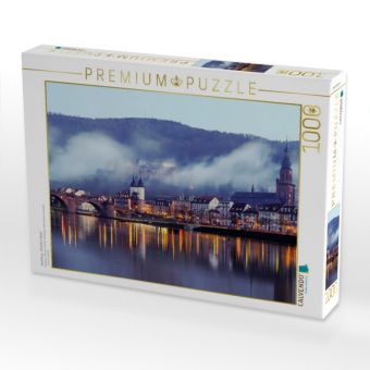 Produktbild: CALVENDO Puzzle Heidelberg - Altstadt im Nebel | 1000 Teile Lege-Gr&ouml;&szlig;e 64x48cm Foto-Puzzle f&uuml;r gl&uuml;ckliche Stunden