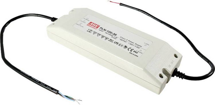 Produktbild: MEAN WELL PLN-100-24 LED-Treiber, LED-Trafo Konstantspannung, Konstantstrom 96 W 4 A 18 - 24 V/DC PFC-Schaltkreis, &Uuml;berlastschutz, dimmbar 1 St.