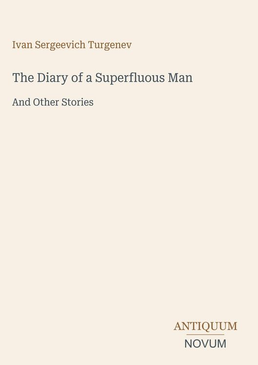Produktbild: The Diary of a Superfluous Man