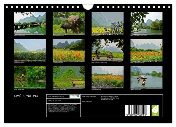Produktbild: RIVI&Egrave;RE YULONG (Calendrier mural 2026 DIN A4 vertical), CALVENDO calendrier mensuel