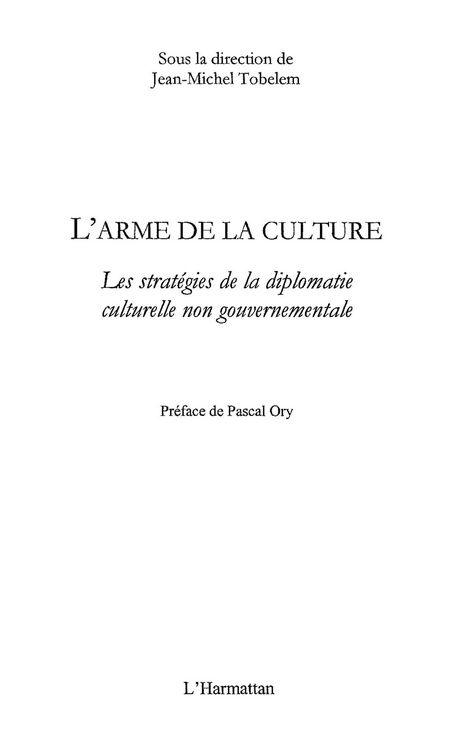 Produktbild: Arme de la culture l'