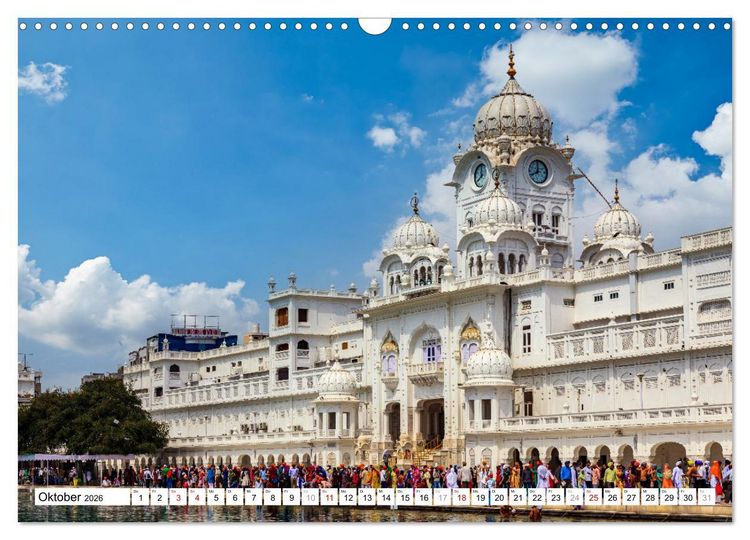 Produktbild: Faszination Indien (Wandkalender 2026 DIN A3 quer), CALVENDO Monatskalender