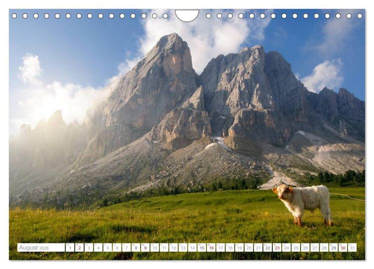Produktbild: Bekannte und unbekannte Wanderziele in S&uuml;dtirol (Wandkalender 2026 DIN A4 quer), CALVENDO Monatskalender