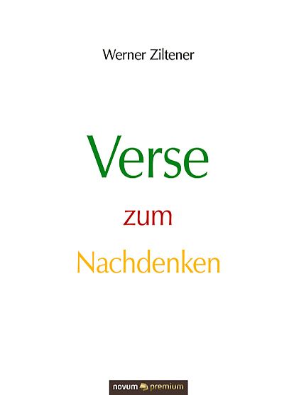 Produktbild: Verse zum Nachdenken