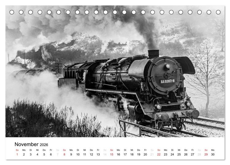 Produktbild: Dampfloks in der DDR (Tischkalender 2026 DIN A5 quer), CALVENDO Monatskalender