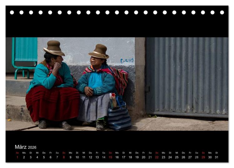 Produktbild: Peru & Bolivien - Land der Inka (Tischkalender 2026 DIN A5 quer), CALVENDO Monatskalender