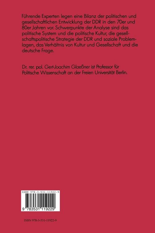 Produktbild: Die DDR in der &Auml;ra Honecker