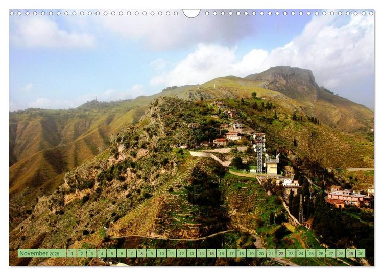 Produktbild: Taormina, die Stadt mit Blick auf den &Auml;tna (Wandkalender 2026 DIN A3 quer), CALVENDO Monatskalender