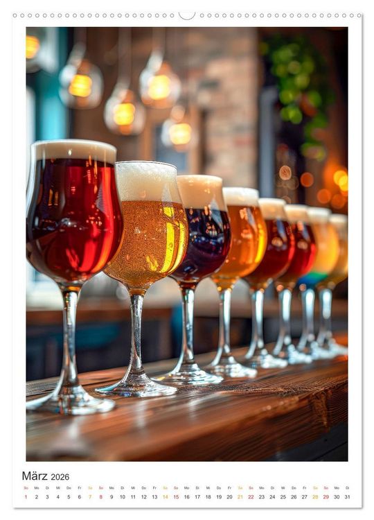 Produktbild: Cooles Bier - K&ouml;stliches aus der Natur. (Wandkalender 2026 DIN A2 hoch), CALVENDO Monatskalender