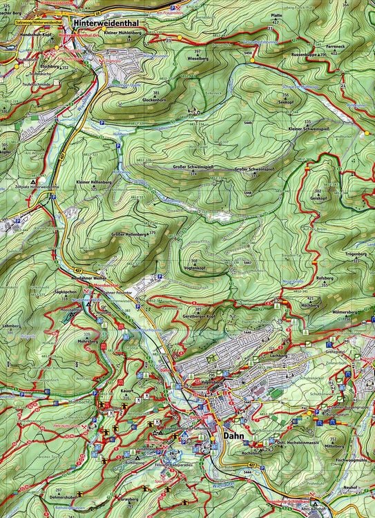 Produktbild: Dahner Felsenland, Blatt 41-544, 1 : 25 000