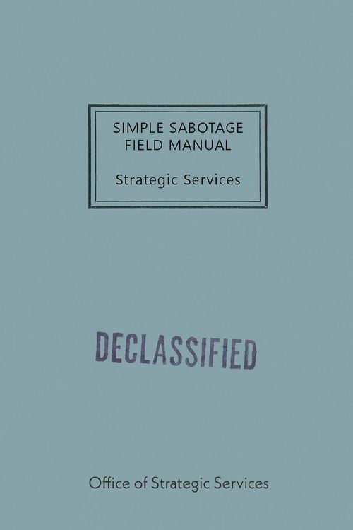 Produktbild: Simple Sabotage Field Manual