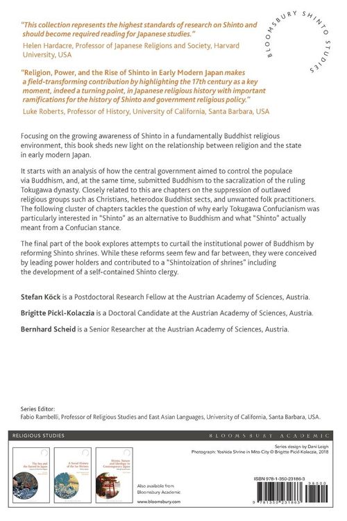 Produktbild: Religion, Power, and the Rise of Shinto in Early Modern Japan
