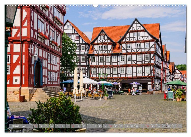 Produktbild: Ein Blick auf Melsungen (Wandkalender 2026 DIN A2 quer), CALVENDO Monatskalender