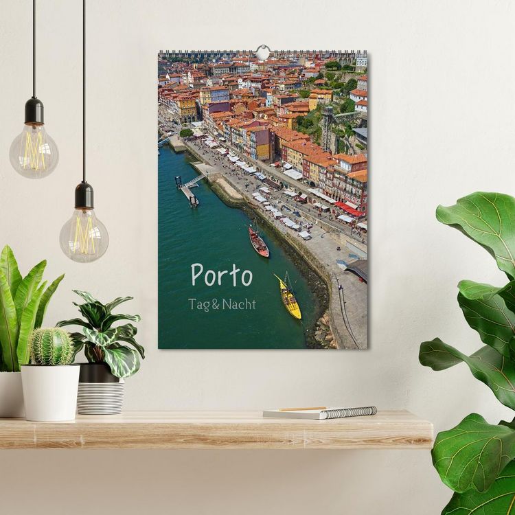 Produktbild: Porto Tag und Nacht (Wandkalender 2026 DIN A3 hoch), CALVENDO Monatskalender