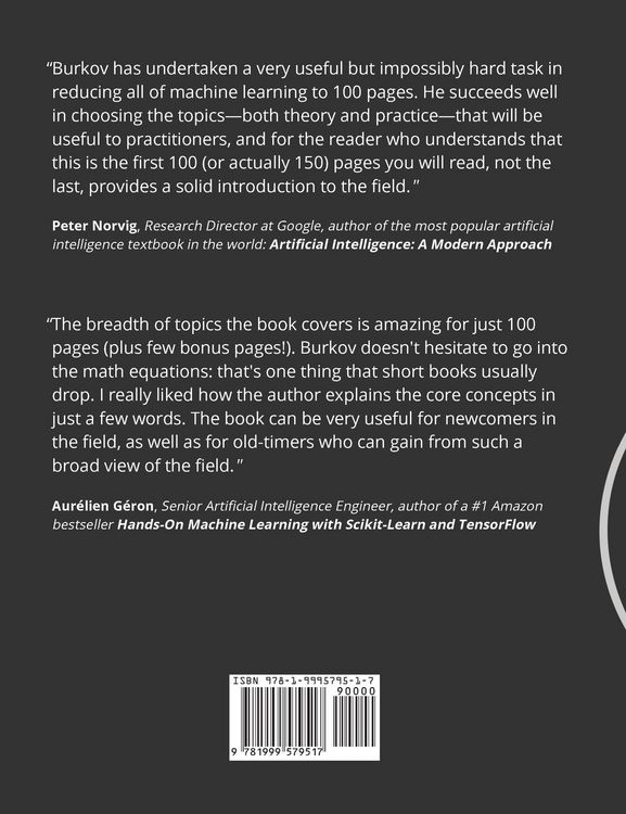 Produktbild: The Hundred-Page Machine Learning Book