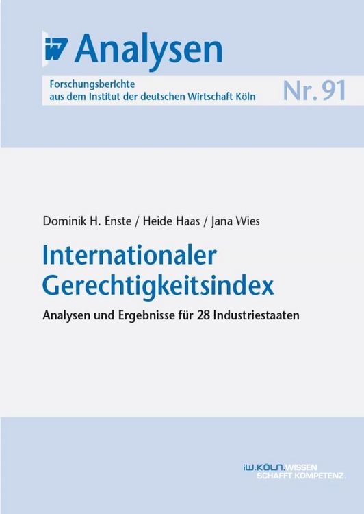 Produktbild: Internationaler Gerechtigkeitsindex