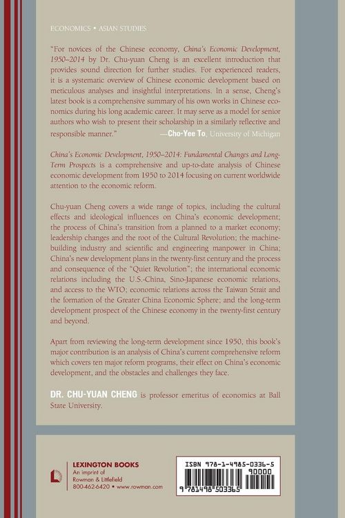 Produktbild: China's Economic Development, 1950-2014