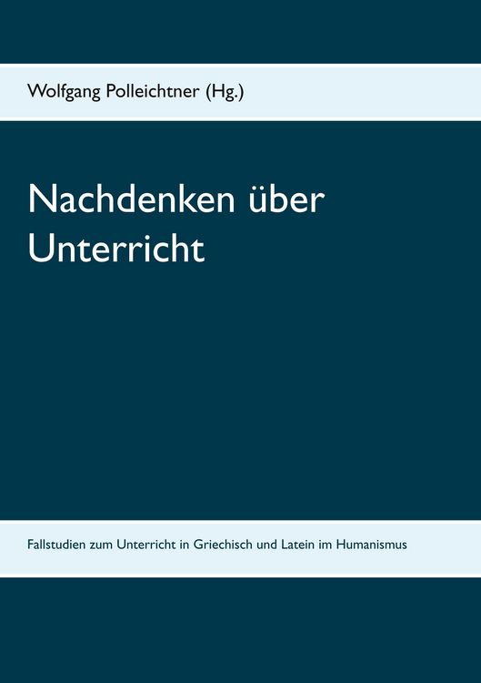 Produktbild: Nachdenken &uuml;ber Unterricht