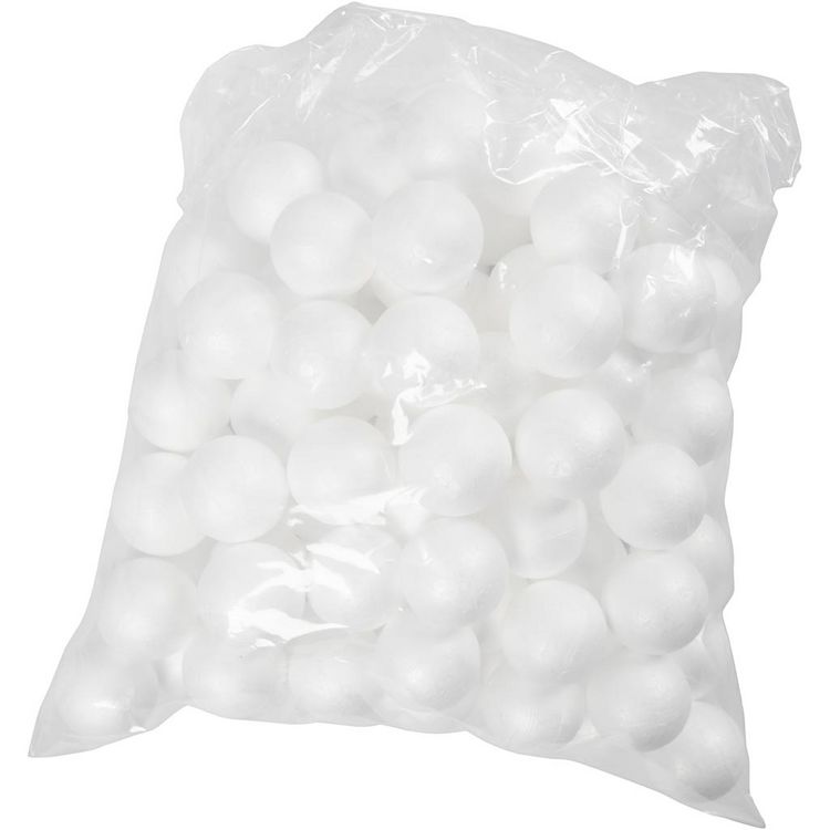 Produktbild: Creativ Company Styropor-Kugeln, D 4 cm, Wei&szlig;, 100 Stk