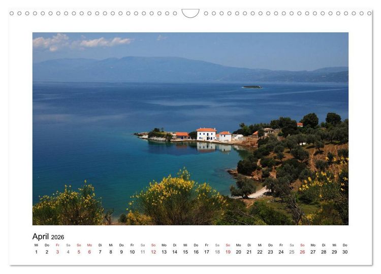 Produktbild: Nordgriechenland &ndash; Pilion, Meteora, Sithonia (Wandkalender 2026 DIN A3 quer), CALVENDO Monatskalender