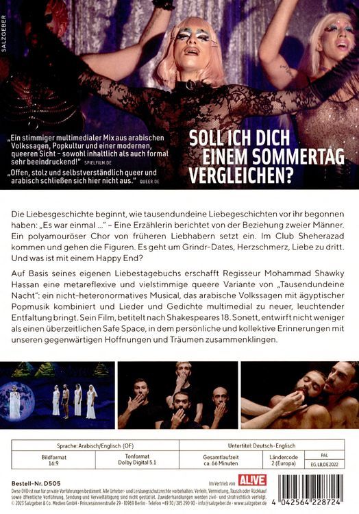 Produktbild: Soll ich Dich einem Sommertag vergleichen? (OmU)