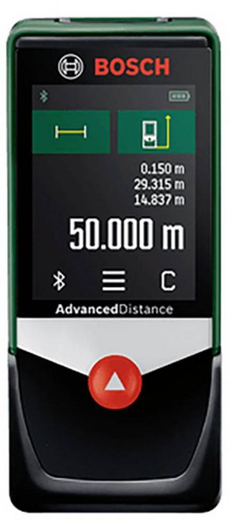 Produktbild: Bosch Home and Garden AdvancedDistance 50C Laser-Entfernungsmesser Bluetooth, Touchscreen 50 m