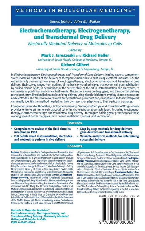 Produktbild: Electrochemotherapy, Electrogenetherapy, and Transdermal Drug Delivery