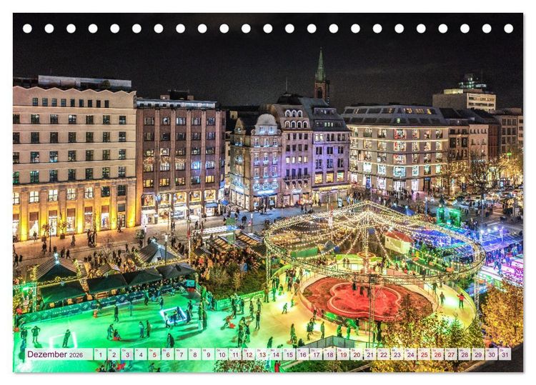 Produktbild: D&uuml;sseldorf - Ansichten einer faszinierenden Stadt (Tischkalender 2026 DIN A5 quer), CALVENDO Monatskalender