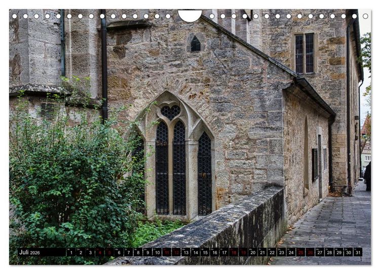 Produktbild: Rothenburg o.d. Tauber - Ansichten einer mittelalterlichen Stadt (Wandkalender 2026 DIN A4 quer), CALVENDO Monatskalender