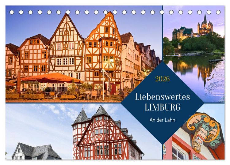 Produktbild: Liebenswertes Limburg (Tischkalender 2026 DIN A5 quer), CALVENDO Monatskalender