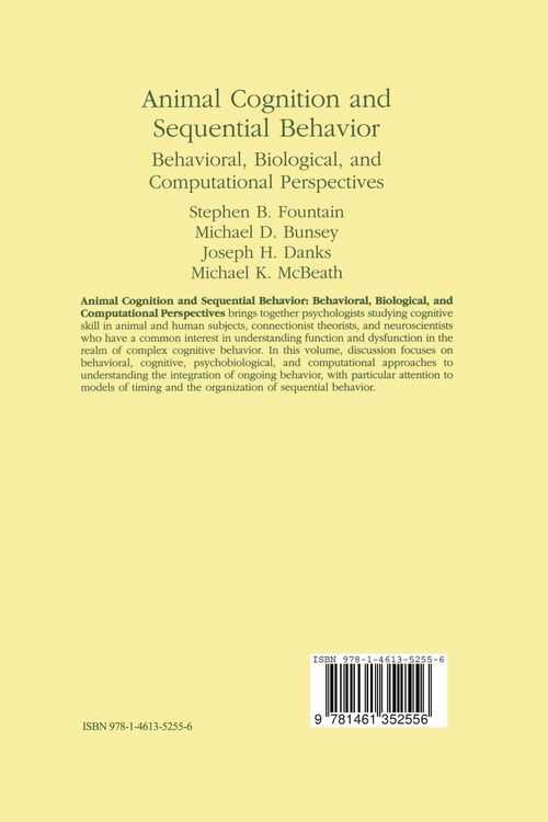 Produktbild: Animal Cognition and Sequential Behavior