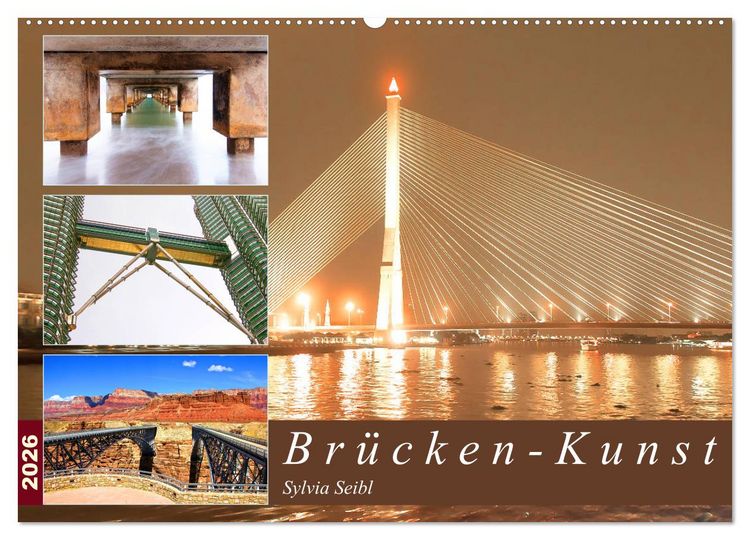Produktbild: Br&uuml;cken - Kunst (Wandkalender 2026 DIN A2 quer), CALVENDO Monatskalender