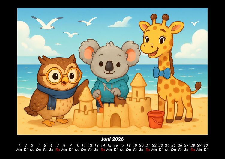 Produktbild: Ollie, Kiki & Nala - Fest der Freundschaft 2026 Fotokalender DIN A3