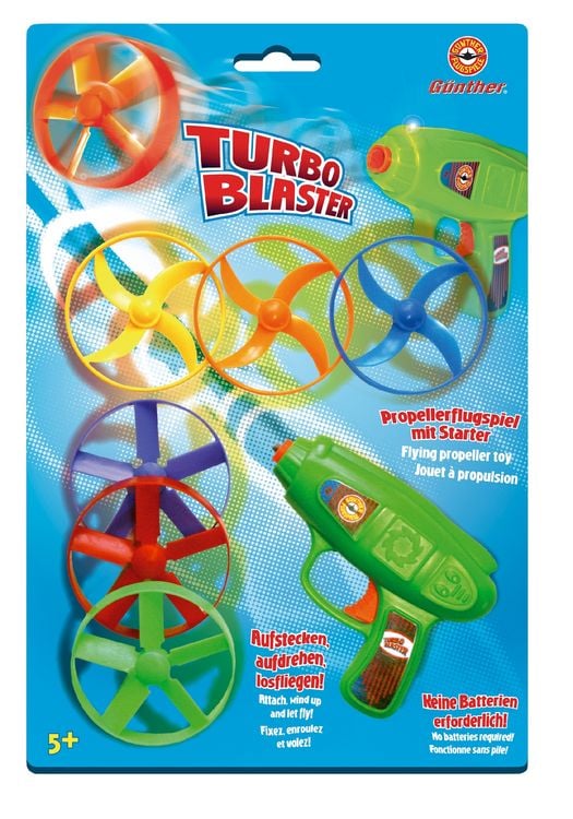 Produktbild: Paul G&uuml;nther 1685 - Turboblaster, Propellerspiel mit Starter, Flugspiel-Set