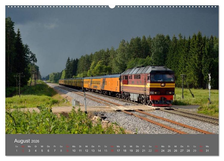 Produktbild: Eisenbahn Kalender 2026 - Oberlausitz und Nachbarl&auml;nder (hochwertiger Premium Wandkalender 2026 DIN A2 quer), Kunstdruck in Hochglanz