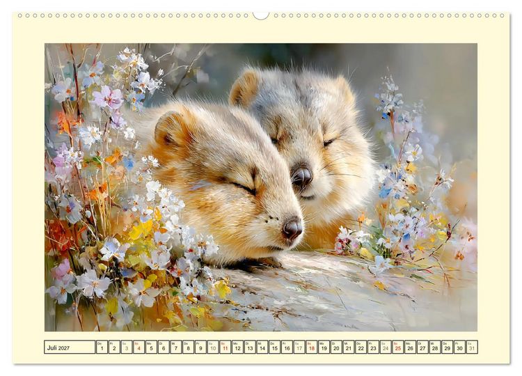 Produktbild: Quokkas. Kleine Gl&uuml;cksboten von Rottnest Island (Wandkalender 2027 DIN A2 quer), CALVENDO Monatskalender