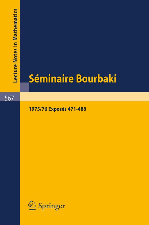 Produktbild: S&eacute;minaire Bourbaki