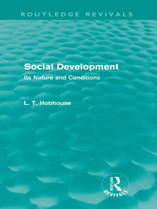 Produktbild: Social Development (Routledge Revivals)
