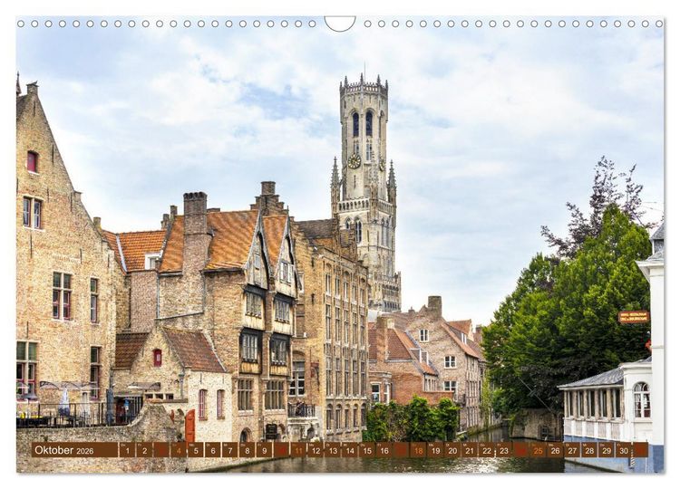 Produktbild: Faszinierende St&auml;dte Westeuropas - von Lissabon bis Antwerpen (Wandkalender 2026 DIN A3 quer), CALVENDO Monatskalender