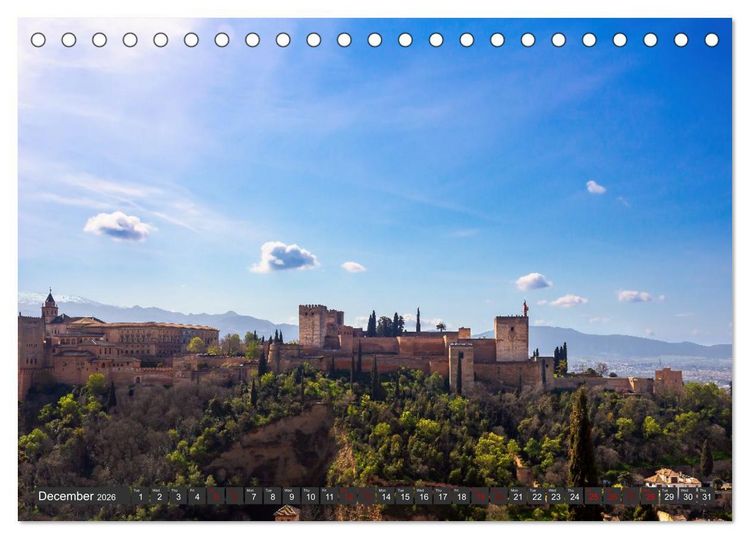 Produktbild: Andalusia sunny side of life (Desk Calendar 2026 DIN A5 landscape), CALVENDO 12 Month DeskCalendar