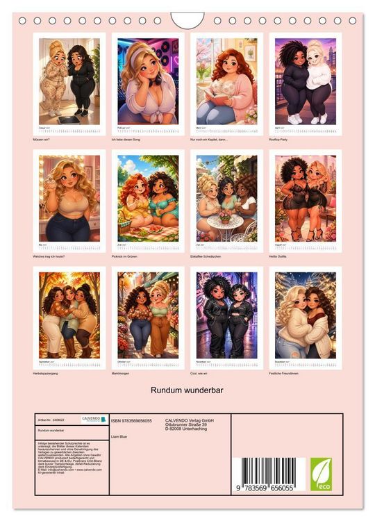 Produktbild: Rundum wunderbar (Wandkalender 2027 DIN A4 hoch), CALVENDO Monatskalender