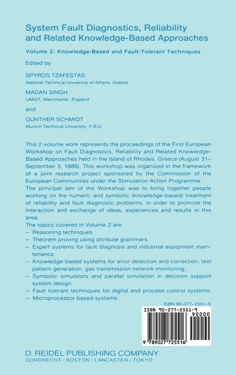 Produktbild: System Fault Diagnostics, Reliability and Related Knowledge-Based Approaches