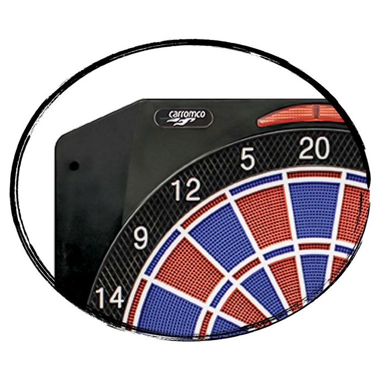 Produktbild: CARROMCO ELEKTRONIK DARTBOARD TOPAZ-901, MIT ADAPTER, 2-LOCH ABSTAND