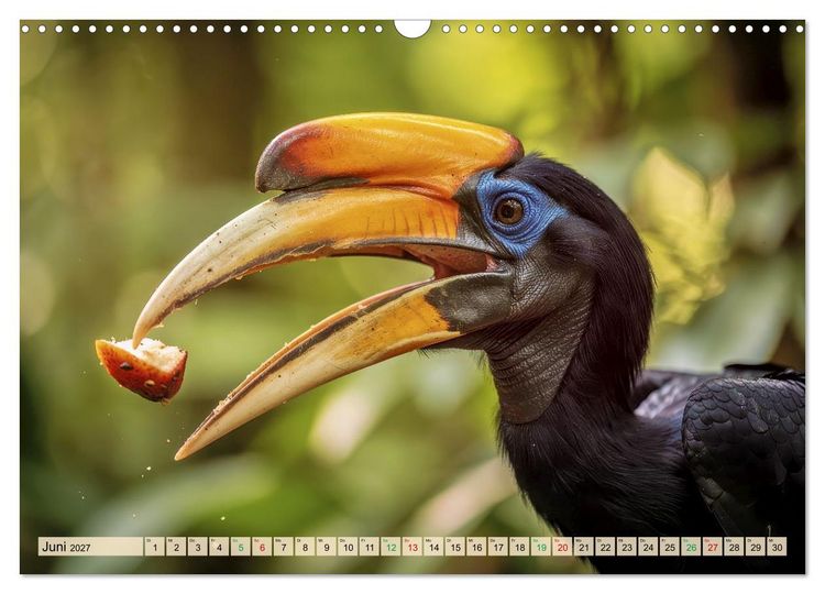 Produktbild: Nashornv&ouml;gel (Wandkalender 2027 DIN A3 quer), CALVENDO Monatskalender